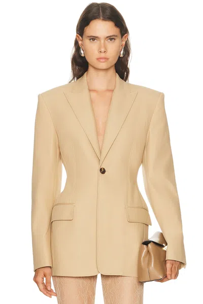 Wardrobe.nyc Drill Contour Blazer In Brown