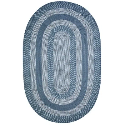 Better Trends Newport Braid Oval Rug In Blue