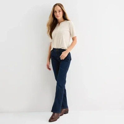 Liz Claiborne Sara Womens Bootcut Jean In Blue