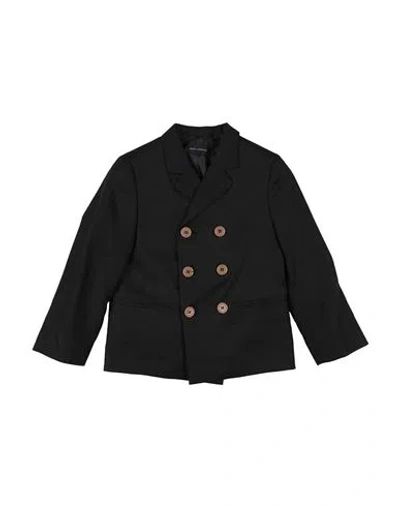 Skill Officine Skill_officine Toddler Boy Blazer Black Size 4 Linen In Multi