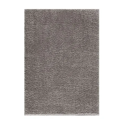 Madison Park Ellie Super Soft Shag Machine Woven Skid Resistant Indoor Rectangular Accent Rug In White