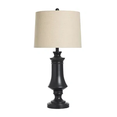 Stylecraft 31" Chess Piece Steel Table Lamp In Black