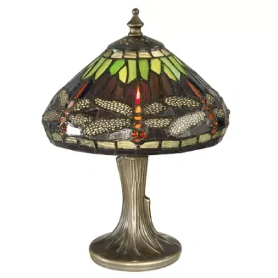 Dale Tiffany Dragonfly Mini Lamp In Multi