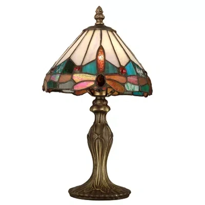 Dale Tiffany Roseate Mini Lamp In Multi