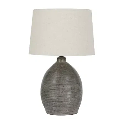 Signature Design By Ashley Joyelle Ceramic Table Lamp In Gray
