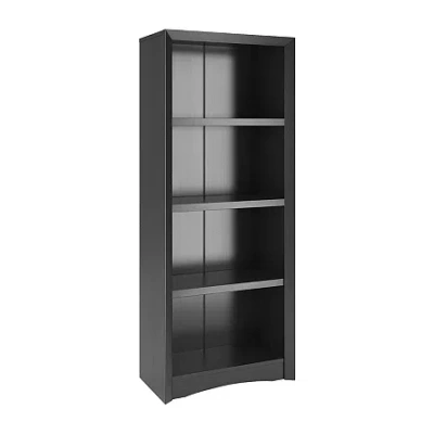 Corliving Quadra 59" Tall Adjustable Not A Bookshelf Bookshelf In Black