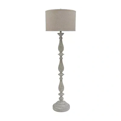 Signature Design By Ashley Bernadate Plastic Floor Lamp In White