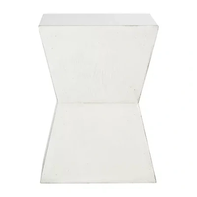 Safavieh Lotem Curved Square Top Accent Table In White