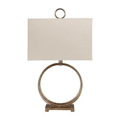 Signature Design By Ashley Mahala Metal Table Lamp In Yellow