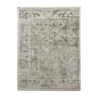 Madison Park Mila Geometric Machine Woven Skid Resistant Indoor Rectangular Area Rug In Sand