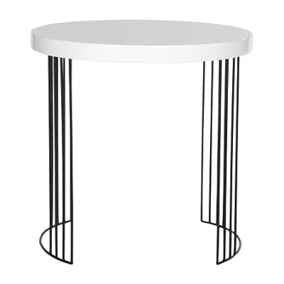 Safavieh Kelly Mid Centry Modern Side Table In White