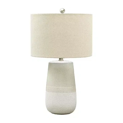 Signature Design By Ashley Shavon Ceramic Table Lamp In Sand