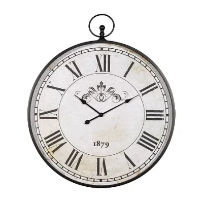 Signature Design By Ashley Augustina Wall Clock In Black