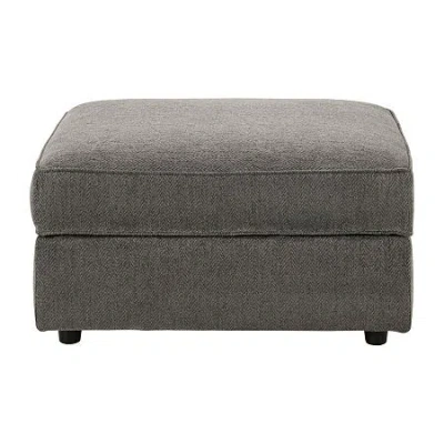 Signature Design By Ashley O'phannon Cushioned Storage Upholstered Ottoman In Brown