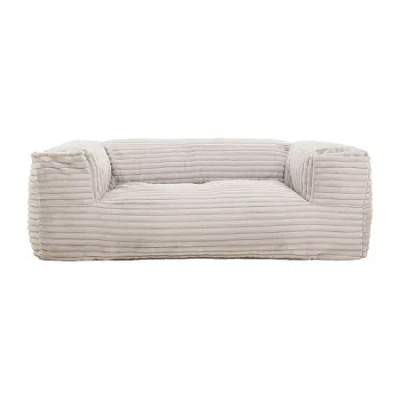 Sealy Redd Corduroy Memory Foam Bean Bag Sofa-style Chair In White