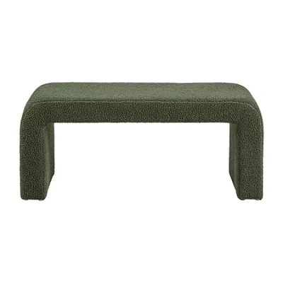 Ink+ivy Steve Upholstered Bench In Green