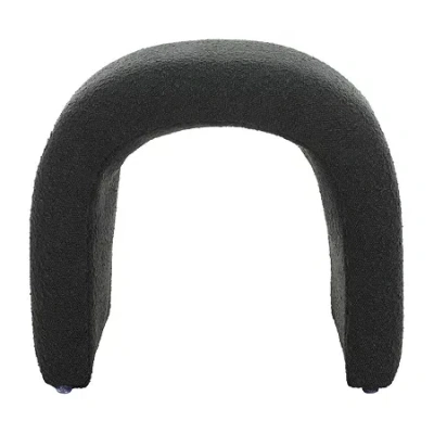 Safavieh Kibo Cushioned Ottoman In Black