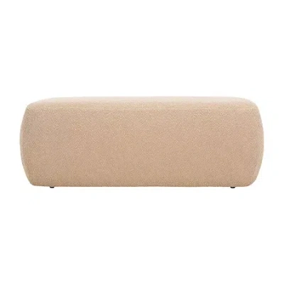 Safavieh Whitley Cushioned Ottoman In Brown