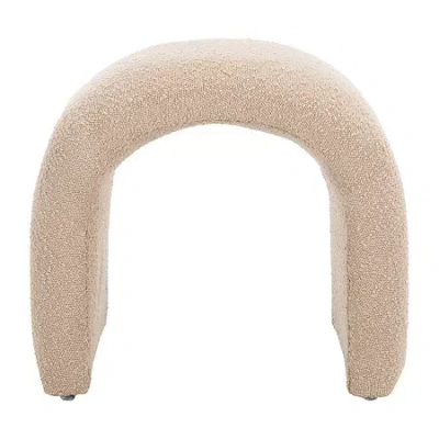 Safavieh Kibo Cushioned Ottoman In Brown