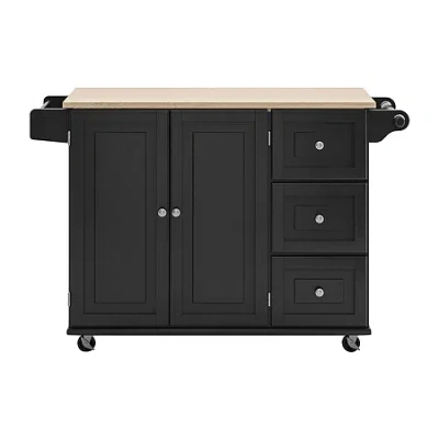 Home Styles Homestyles Dolly Madison Kitchen Cart In Black