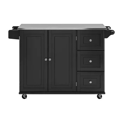 Home Styles Homestyles Dolly Madison Kitchen Cart In Black