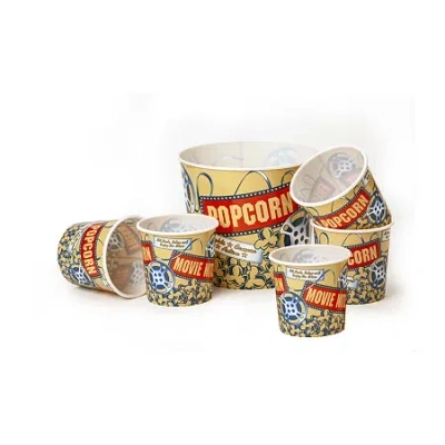 Wabash Valley Farms Family Popcorn Bowl Nostalgic Food Set In Multi