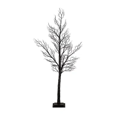 Nearly Natural 5ft Pre-lit Halloween Twig Lighted Indoor Artificial Tree In Brown