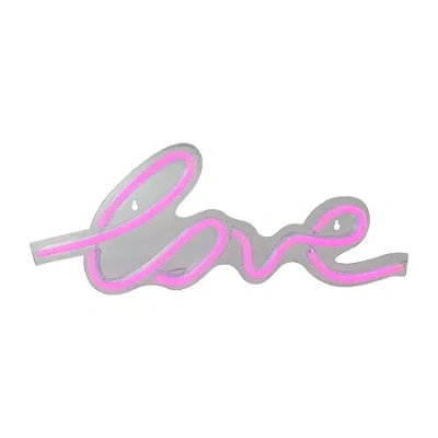 Northlight 18in Pink Led Lighted 'love' Neon Style Valentine's Day Wall Sign In Pink