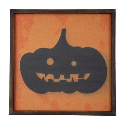 Northlight Black Jack O Lantern Silhouette Wall Sign In Black