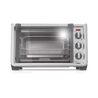 Black+decker Air Fryer Toaster Oven In Silver