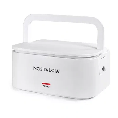 Nostalgia 32oz. Portable Heated Lunch Box In White