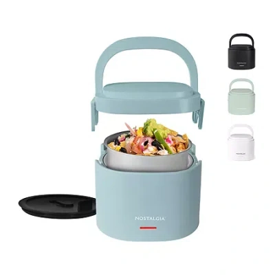 Nostalgia 20oz. Portable Heated Lunch Box In Blue