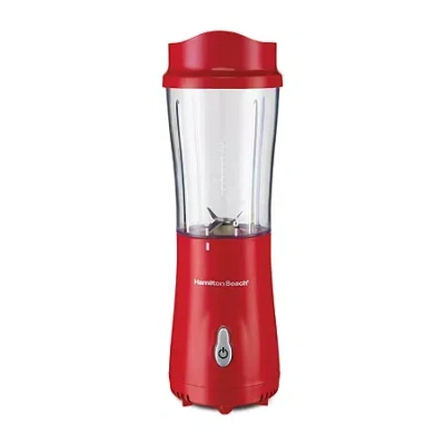 Hamilton Beach Single-serve Blender + Travel Lid In Red