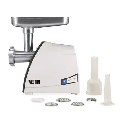 Weston 575-watt No.8 Electric Grinder And Sausage Stuffer In White