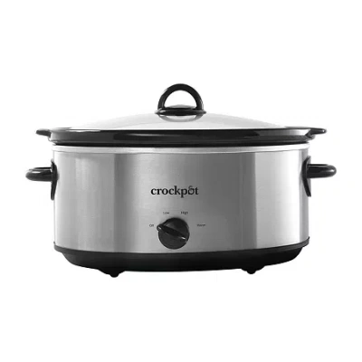 Crock-pot 7-qt. Stainless Steel Manual Slow Cooker In Black