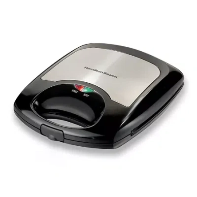 Hamilton Beach 4-square Belgian Waffle Maker In Black