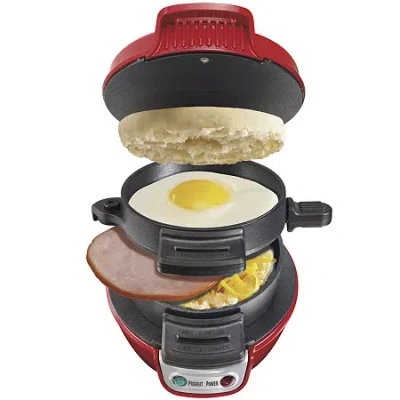 Hamilton Beach Breakfast Sandwich Maker In Red
