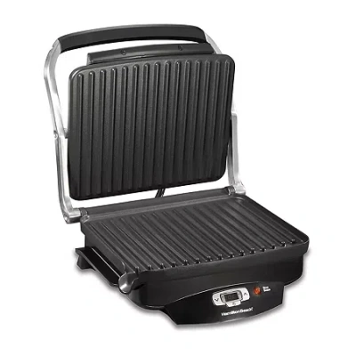 Hamilton Beach Steak Lover's Indoor Grill In Gray