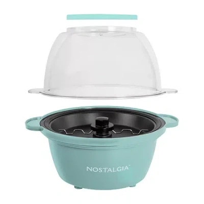 Nostalgia Stirring Popcorn Maker In Blue