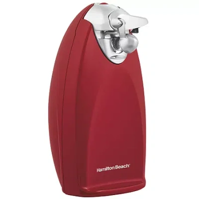 Hamilton Beach Classic Chrome Heavyweight Can Opener In Red