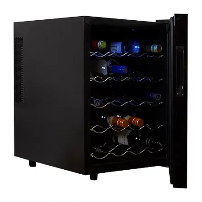 Koolatron 20 Bottle Wine Cooler Freestanding Thermoelectric Wine Fridge In Black