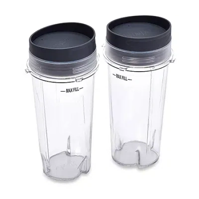 Ninja 16-oz. Single Serve Cups With Lids For  Bl660 In Transparent