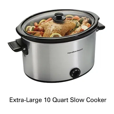 Hamilton Beach 10 Quart Slow Cooker's In Silver