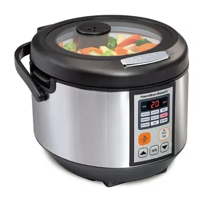 Hamilton Beach 4.5 Quart Digital Multicooker In Silver