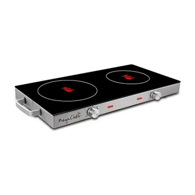 Megachef Infrared Dual Cook Top Electric Burner In Black