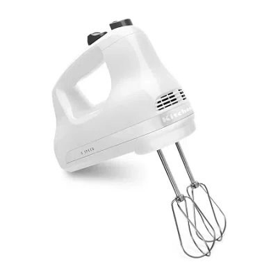 Kitchenaid 5-speed Ultra Power Lightweight Hand Mixer Khm512 In White