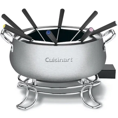 Cuisinart Electric Fondue Pot In Silver