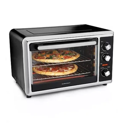 Hamilton Beach Countertop Oven With Convection Oven & Rotisserie In Black