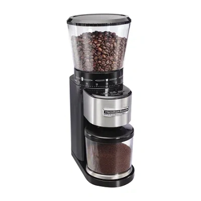 Hamilton Beach Conical Burr Digital Coffee Grinder In Black