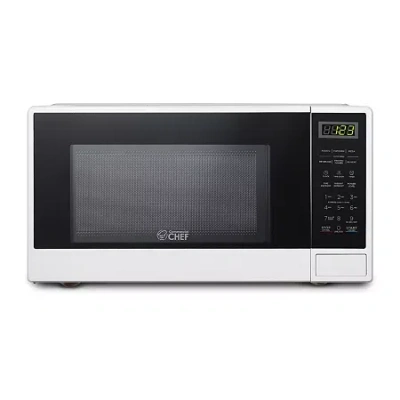 Commercial Chef 1.1-cu. Ft. Countertop Microwave - White In White